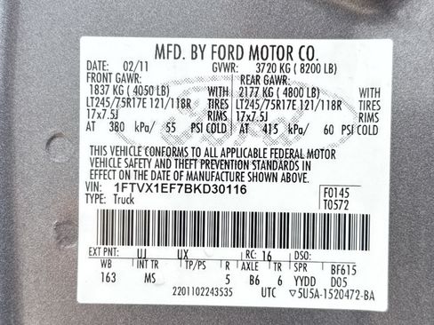 Used 2011 Ford F150 XLT w/ HD Payload Pkg AWD/4WD image 26