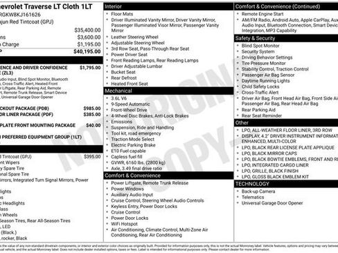 Used 2019 Chevrolet Traverse LT FWD image 22
