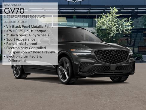New 2026 Genesis GV70 3.5T Sport Prestige AWD/4WD image 3