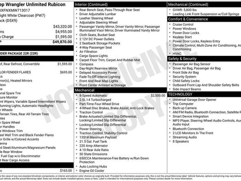 Used 2021 Jeep Wrangler Unlimited Rubicon AWD/4WD image 11