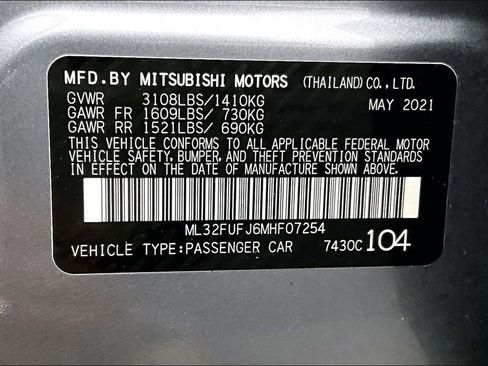 Used 2021 Mitsubishi Mirage G4 LE image 16