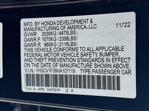 Used 2022 Honda Accord Sport image 12