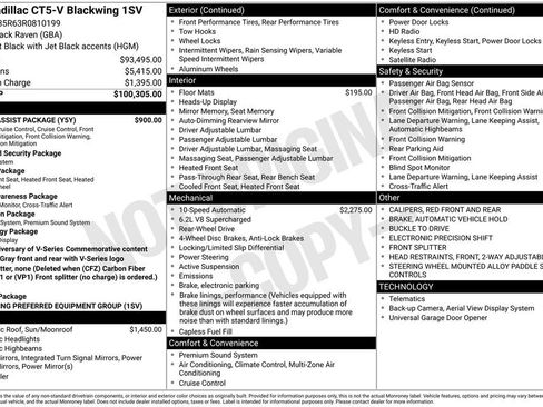 Used 2024 Cadillac CT5 V Blackwing w/ Driver Assist Package RWD image 5