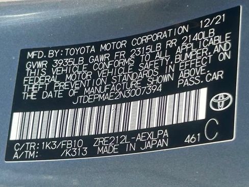Used 2022 Toyota Corolla LE FWD image 32