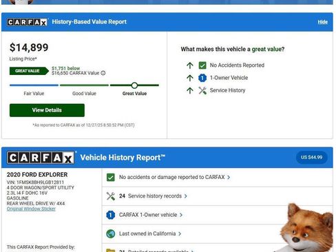 Used 2020 Ford Explorer 4WD image 2