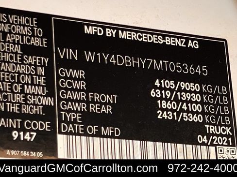Used 2021 Mercedes-Benz Sprinter 2500 image 29