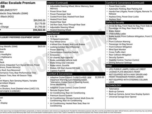 Used 2022 Cadillac Escalade Premium Luxury image 22