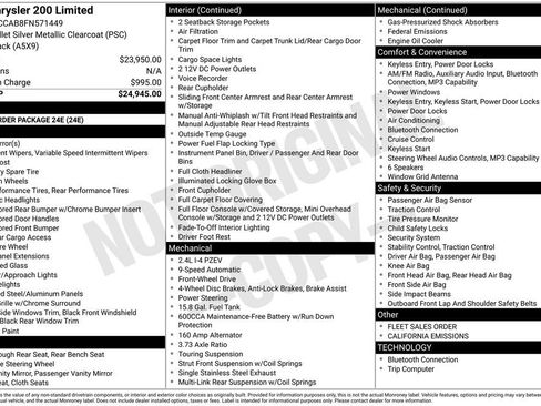 Used 2015 Chrysler 200 Limited image 4