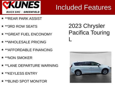 Used 2023 Chrysler Pacifica Touring-L FWD image 3