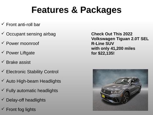 Used 2022 Volkswagen Tiguan SEL R-Line AWD/4WD image 17