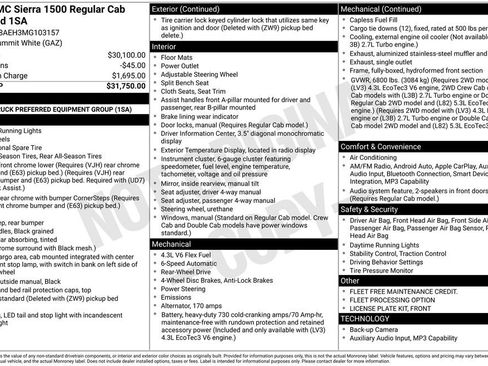 Used 2021 GMC Sierra 1500 2WD Regular Cab image 44