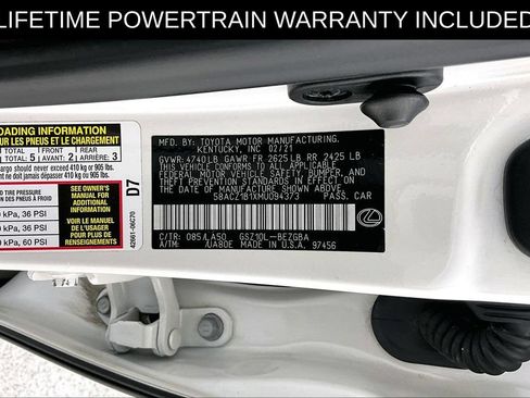 Used 2021 Lexus ES 350 w/ Protection Package (P3) FWD image 44