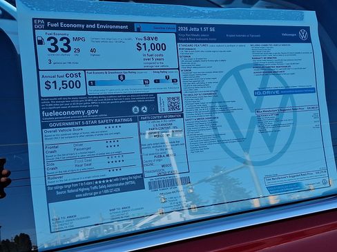 New 2026 Volkswagen Jetta SE image 12