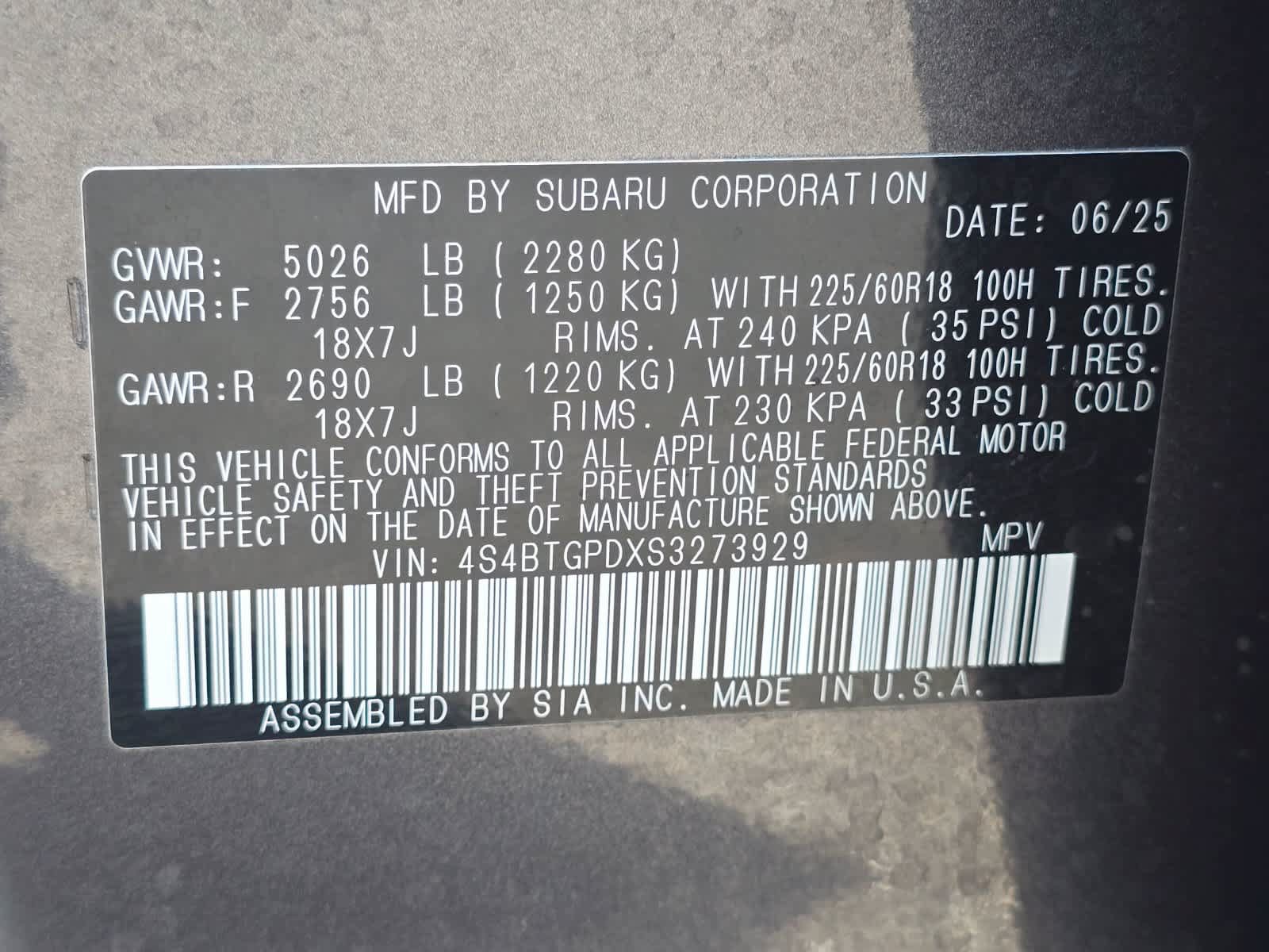 Certified 2025 Subaru Outback Touring XT w/ Tech Package 3 AWD/4WD image 31