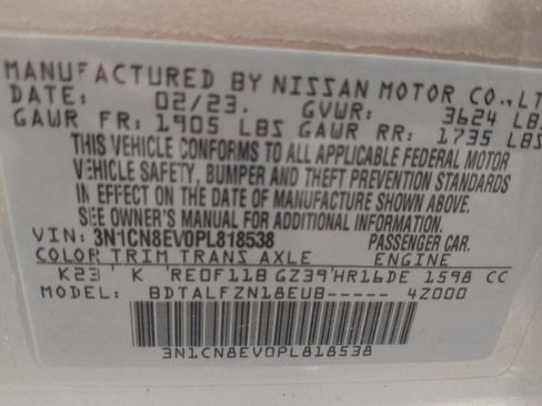 Used 2023 Nissan Versa SV FWD image 33