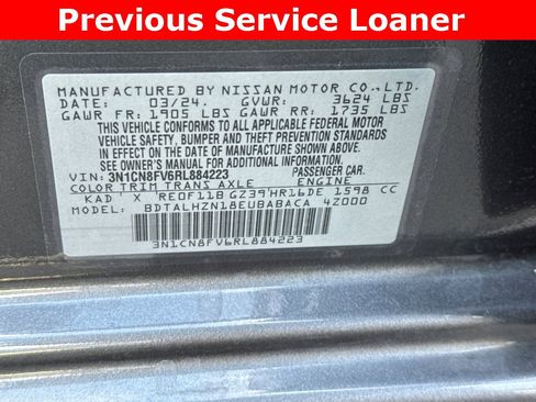 Certified 2024 Nissan Versa SR w/ Electronics Package image 34