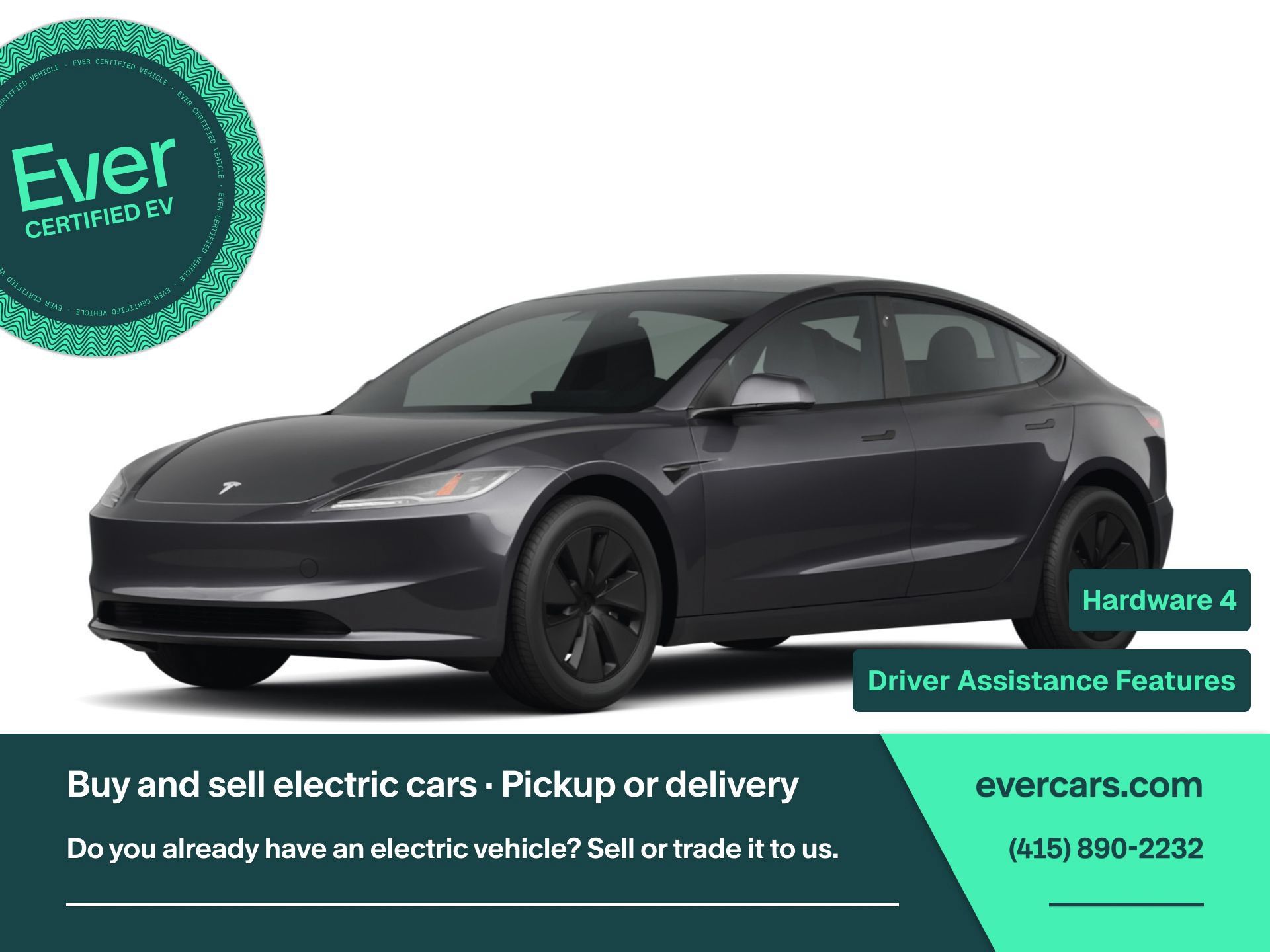 Used 2024 Tesla Model 3 Standard Range RWD image 1