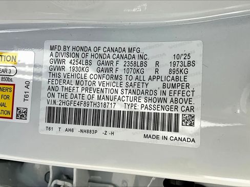 New 2026 Honda Civic Sport image 18