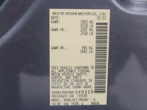 Used 2022 Nissan Altima 2.5 SV w/ SV Premium Package FWD image 33