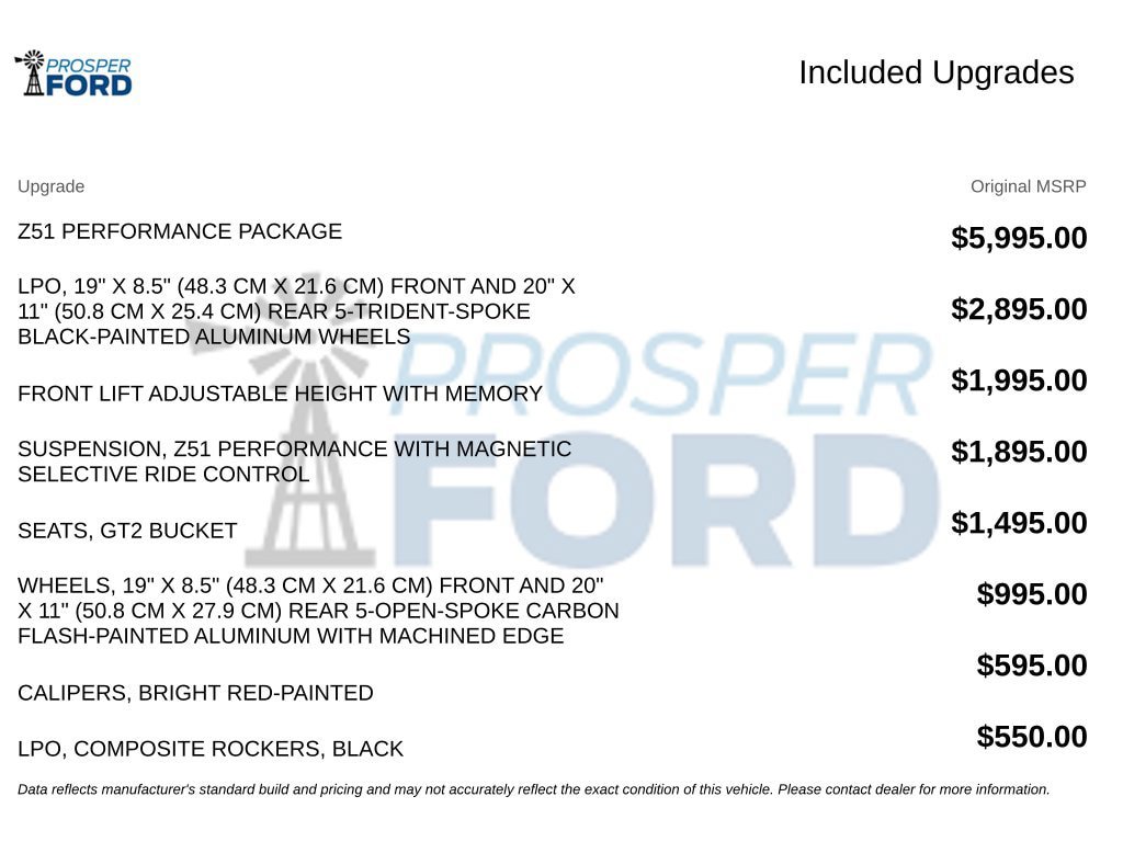 Used 2021 Chevrolet Corvette Stingray Preferred Cpe w/ Z51 Performance Package RWD image 3
