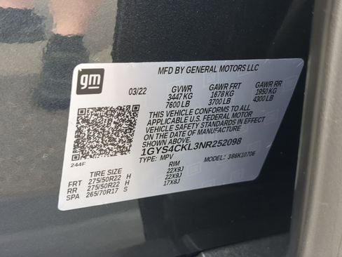 Certified 2022 Cadillac Escalade Premium Luxury w/ Performance Package image 33