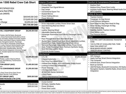 Used 2023 RAM 1500 Rebel w/ Rebel Level 2 Equipment Group image 2