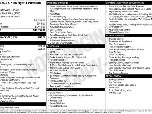 Used 2025 MAZDA CX-50 2.5 Hybrid w/ Weather Package image 30
