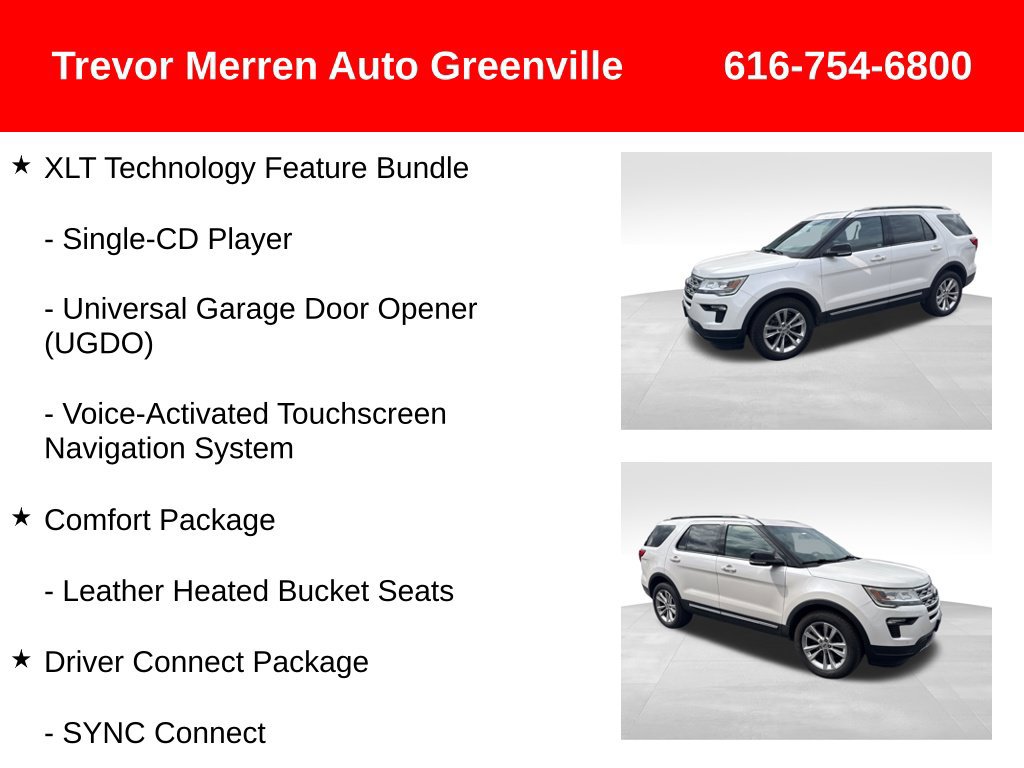 Used 2018 Ford Explorer XLT w/ Equipment Group 202A AWD/4WD image 31