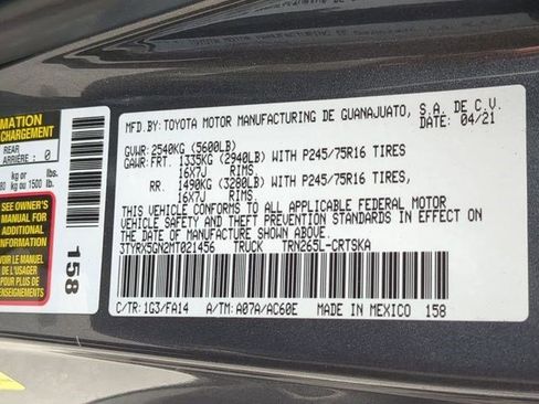 Certified 2021 Toyota Tacoma SR RWD image 33