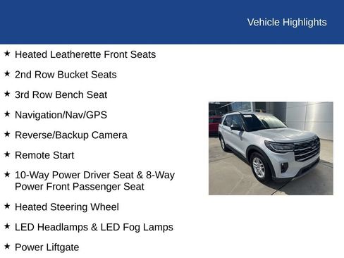 Certified 2026 Ford Explorer Active w/ Active Comfort Package RWD image 28