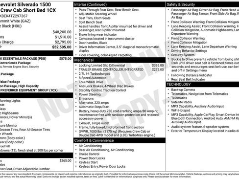 New 2026 Chevrolet Silverado 1500 Custom w/ LPO, Dark Essentials Package AWD/4WD image 30