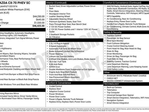 New 2026 MAZDA CX-70 SC AWD/4WD image 3