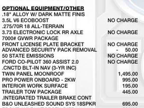 Used 2023 Ford F150 Tremor w/ Equipment Group 402A High image 57