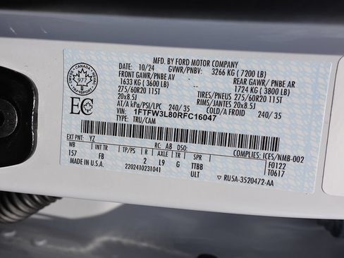 Used 2024 Ford F150 XLT w/ Equipment Group 302A MID AWD/4WD image 20