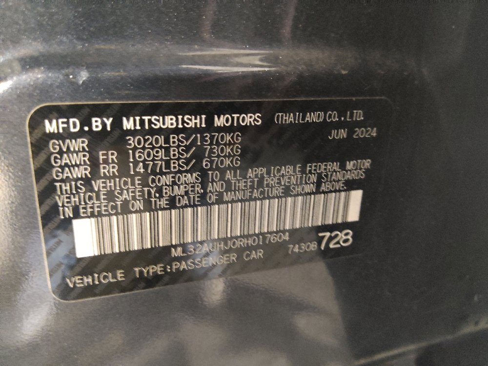 Used 2024 Mitsubishi Mirage ES FWD image 33