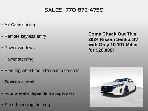 Used 2024 Nissan Sentra SV image 10
