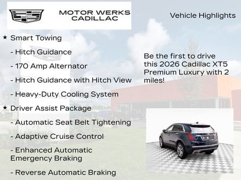 New 2026 Cadillac XT5 Premium Luxury w/ Driver Assist Package image 13