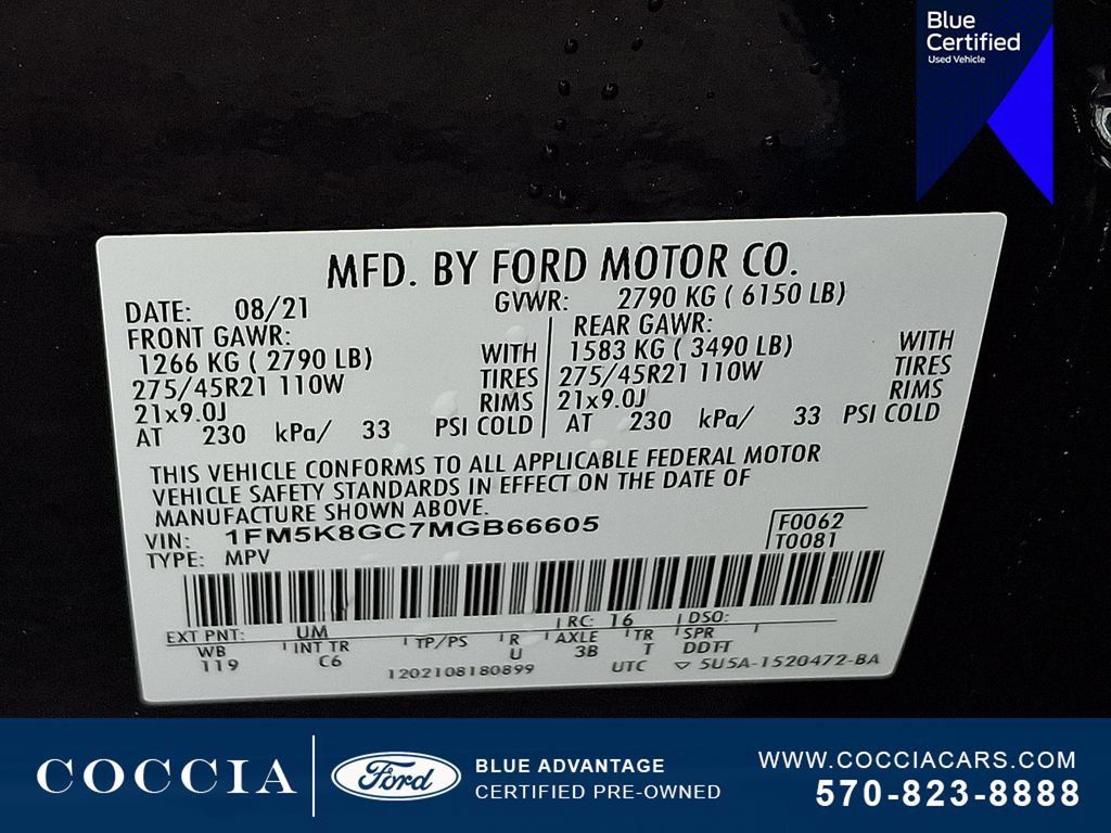 Used 2021 Ford Explorer ST w/ Equipment Group 401A AWD/4WD image 28