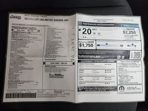 Used 2022 Jeep Wrangler Unlimited Sahara w/ LED Lighting Group AWD/4WD image 44