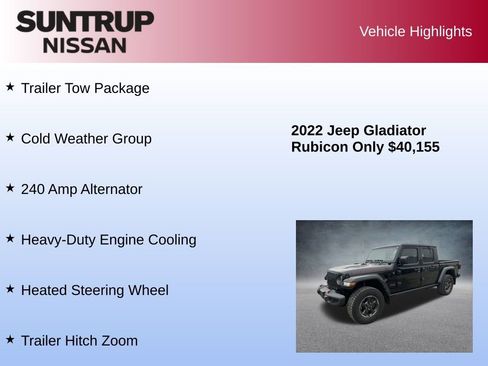 Used 2022 Jeep Gladiator Rubicon w/ Cold Weather Group image 16
