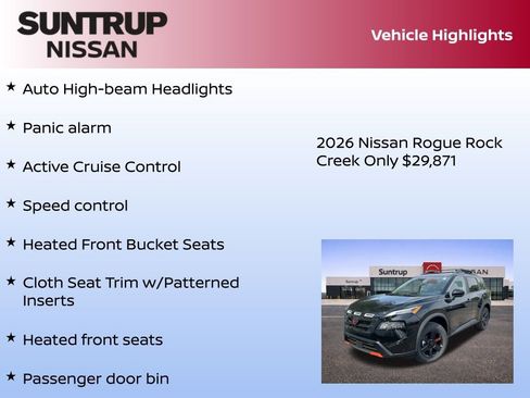 New 2026 Nissan Rogue Rock Creek image 30