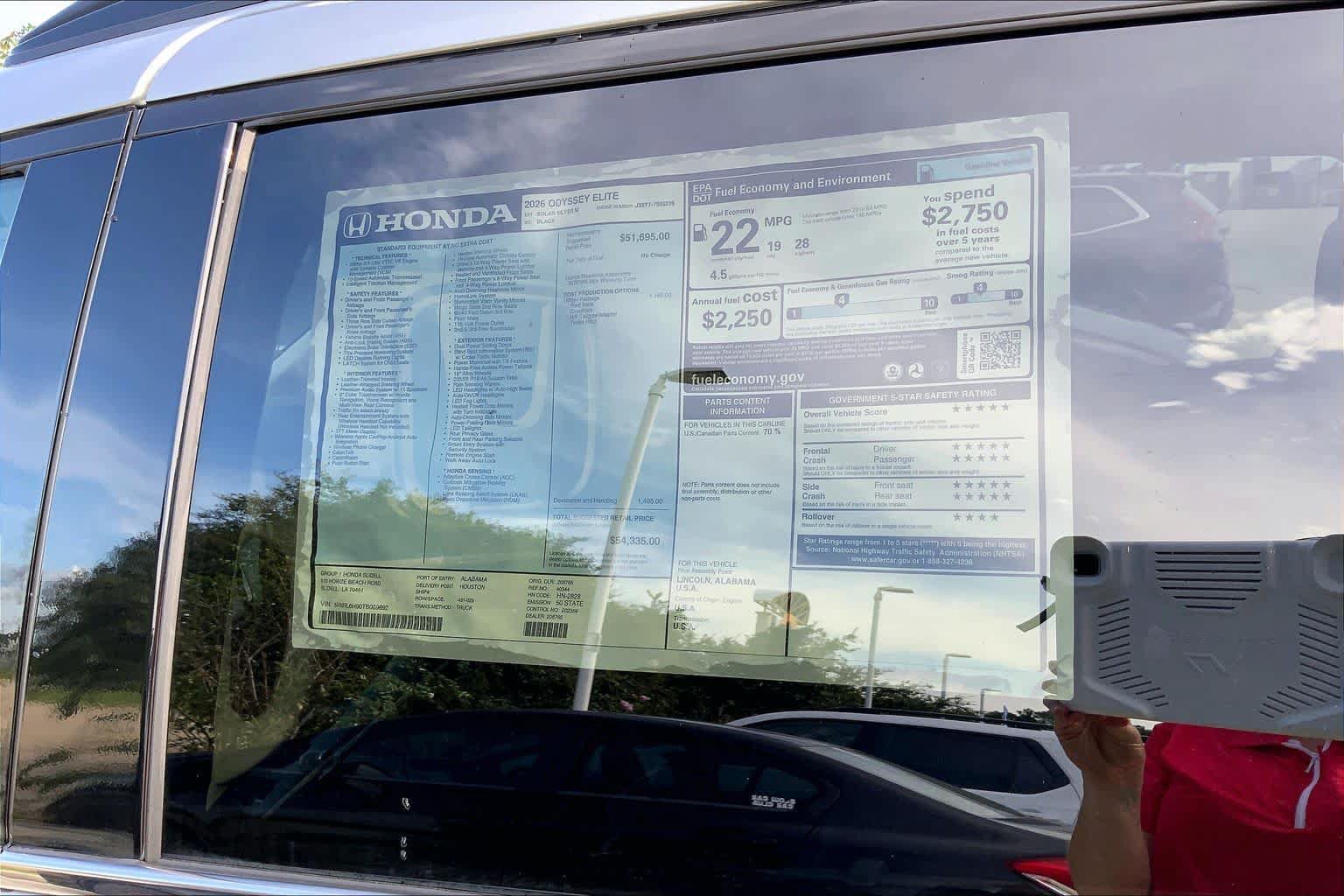 New 2026 Honda Odyssey Elite image 20