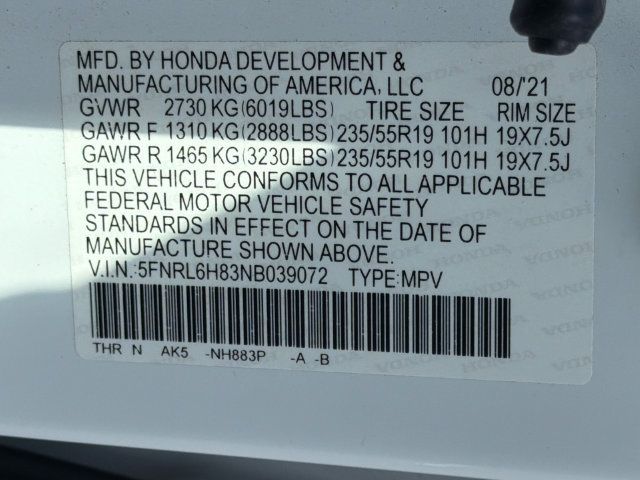 Used 2022 Honda Odyssey Touring image 32