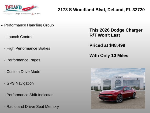 New 2026 Dodge Charger R/T w/ Performance Handling Group AWD/4WD image 7