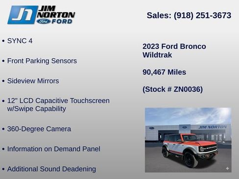 Used 2023 Ford Bronco Wildtrak AWD/4WD image 21