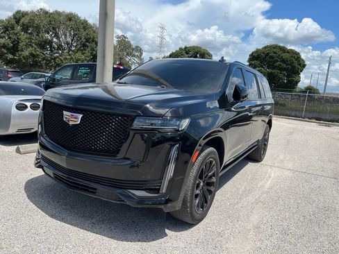 Used 2021 Cadillac Escalade ESV Sport w/ Driver Assist Tech Package RWD image 1
