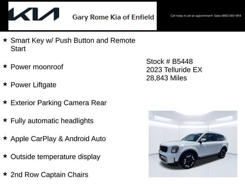Certified 2023 Kia Telluride EX w/ EX Captain's Chair Package AWD/4WD image 20