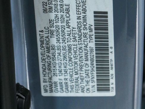 Used 2022 Honda Pilot Special Edition image 35