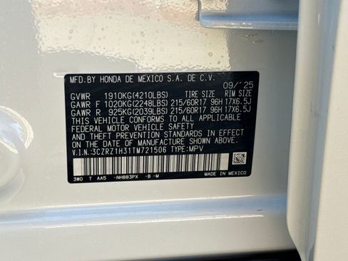 New 2026 Honda HR-V LX image 28