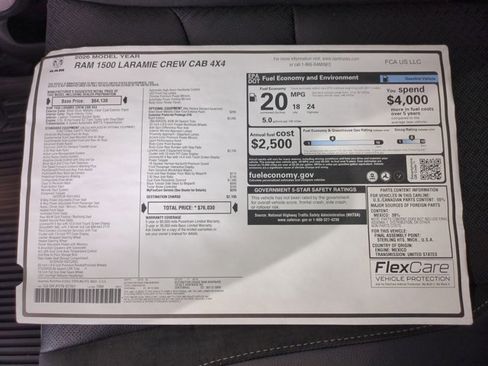 New 2026 RAM 1500 Laramie w/ Night Edition AWD/4WD image 18